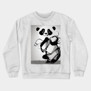 Pandas Shadow Silhouette Anime Style Collection No. 60 Crewneck Sweatshirt